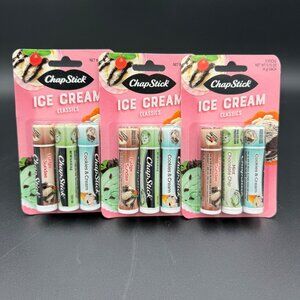 Lot‎ of 3 - ChapStick Ice Cream Classics Lip Balm 3-Pack (9 total tubes)